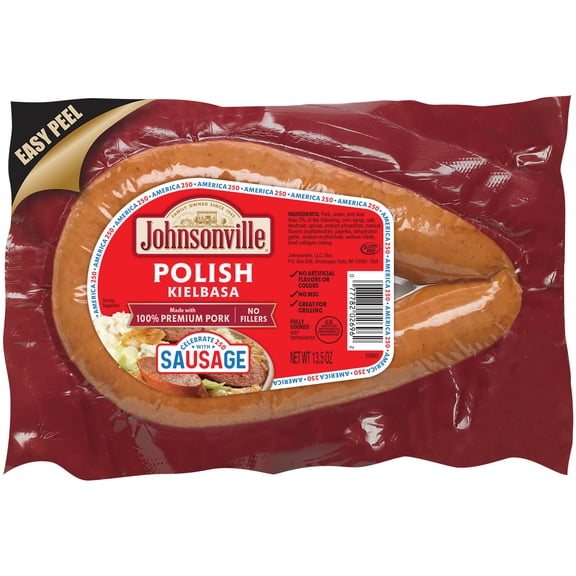 Johnsonville Polish Kielbasa Smoked Rope Pork Sausage, 13.5 oz, Refigerated