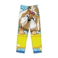 thumbnail image 4 of Sigee Dog Takes a Bath in the Bathtub Print Men's Pajama Pants - Soft Lounge Sleep Bottoms with Elastic Waistband and Pockets-X-Large, 4 of 9