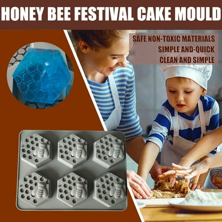 

Totil Cake Mould DIY Hole Silicone Chocolate Cake Soap Mould Six Festival Cake Mould