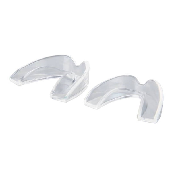 2 Tamaños, Paquete de 4 Protectores Bucales para Rechinar los Dientes, Protectores Bucales Moldeables para Apretar los Dientes por la Noche, Protectores Bucales Personalizados para Bruxismo y Apretar