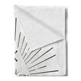 thumbnail image 2 of Saying Soft Flannel Fleece Blanket, Minimalist Monochromatic Tribal Boho Style Rays Lines and Interlace Arrows, Cozy Plush for Indoor and Outdoor Use, 50" x 60", Charcoal Grey White, by Ambesonne, 2 of 5