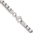 thumbnail image 4 of Sterling Silver 3.75mm Box Chain (20 X 3.75) Made In Italy qbx065-20, 4 of 5