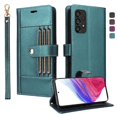 thumbnail image 1 of FOXDOCK Funda tipo Cartera para Samsung Galaxy A52 – Cubierta de Cuero PU con Múltiples Ranuras, Bolsillo para Efectivo y Correa de Muñeca, 1 of 6