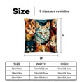 thumbnail image 5 of Cat Luxurious Velvet Decorative Throw Pillow Covers - Set of 2, Unique Patterns, 16x16, 18x18, 20x20 Inches for Home Decor & Gifts, 5 of 6