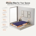 thumbnail image 2 of Honeydrill Twin Size Air Mattress Inflatable Bed, Blow Up Mattress Camping Sleeping Pad, 2 of 7
