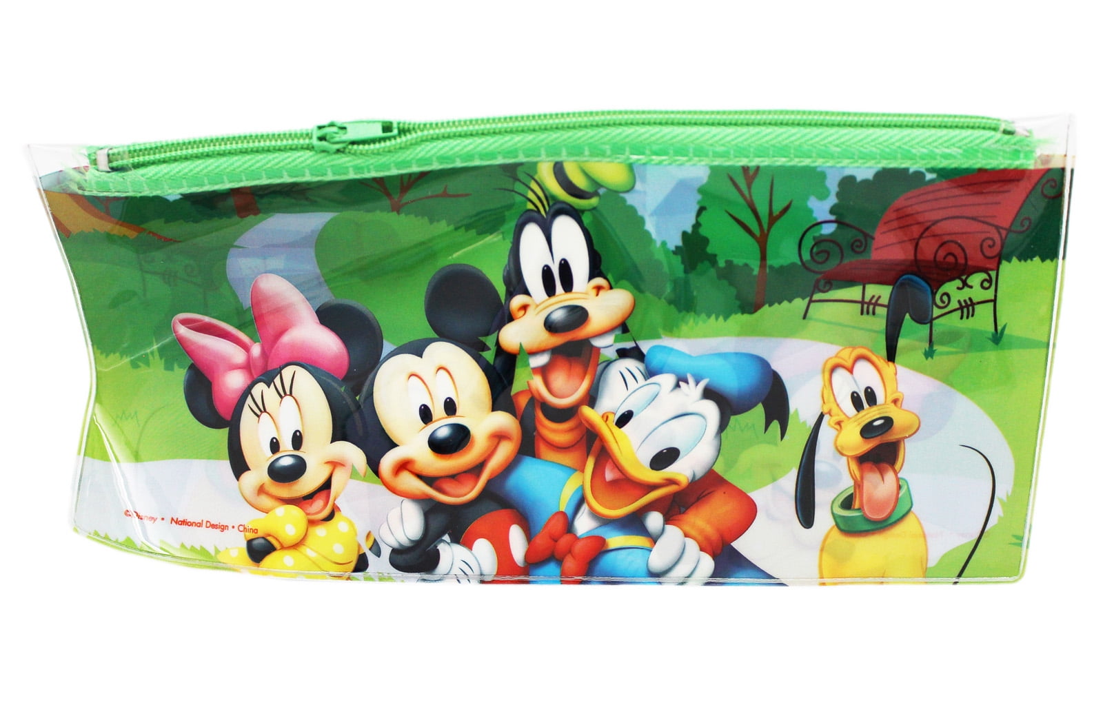 DISNEY MICKEY MOUSE PENCIL CASE FULLY EQUIPPED 43 ARTICLES TRIPLE PENCIL CASE 