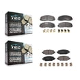 thumbnail image 1 of TEC Front Rear Ceramic Brake Pads Kit for Car 2022 Jeep Wrangler with 328mm Diameter Rotor KTC-100673, 1 of 10