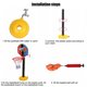 thumbnail image 3 of Miniatura De Baloncesto Suave E Inofensiva, Regalo Deportivo Portátil Para Niños, Plástico + Cuerda De Nailon Para Exteriores Para El Hogar, 3 of 8
