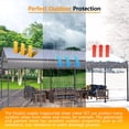 thumbnail image 4 of 16.77 in. x 73.23 in. Gray Galvanized Metal Roof Panels Hardware Roofing Sheets(15 Pieces), 4 of 6