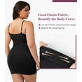 thumbnail image 4 of MANIFIQUE Plus Size Shapewear Slip Dress for Women Under Dress Seamless Tummy Control Smoothing V-Neck Cami Dress, 4 of 6