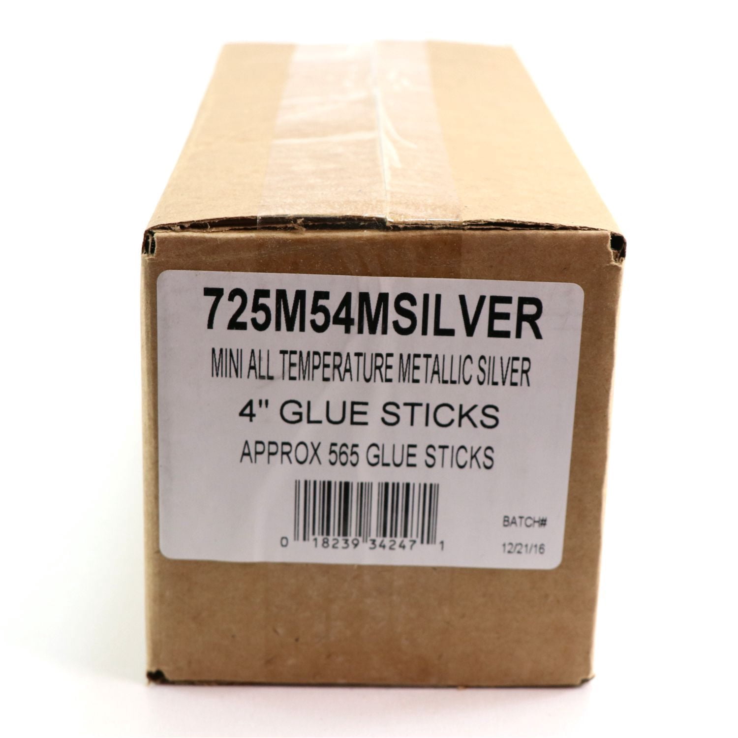 725M54CSILVER Mini Size 4" Silver Color Hot Glue Stick - 5 lb Box