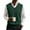 A020-Green, variant on SAATLERI Mens Vests Casual V Neck Knitted Sleeveless Pullover Sweaters Knitwear Solid Plain Slim Fit All Match Business Tops