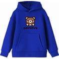 thumbnail image 4 of Pawsitive Bear Youth Royal Blue Long Sleeve Hoodie-Medium, 4 of 6