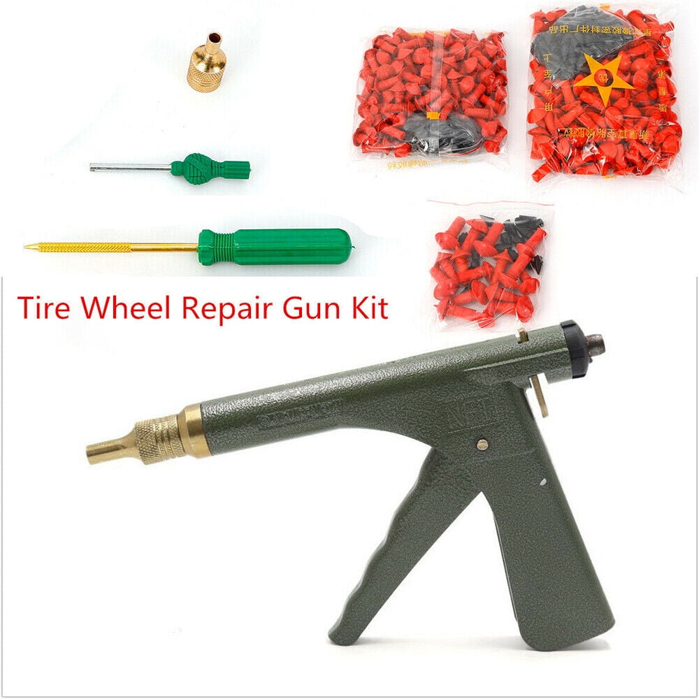 Mkyiongou Tubeless Tire Puncture Repair Kit Gun Mushroom Plug Probe