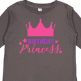 thumbnail image 4 of Inktastic Birthday Princess, Little Princess, Crown, Stars Girls Long Sleeve Toddler T-Shirt, 4 of 5