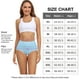 thumbnail image 5 of Ropa interior de mujer, bragas de algodón de talle alto para damas, suaves, con cobertura total, paquete de 5 unidades surtidas., 5 of 5