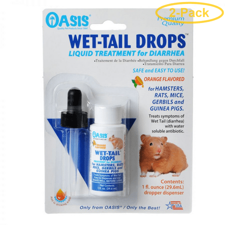 Oasis Small Animal Wet Tail Drops - Diarrhea Treatment 1 oz - Pack of (Best Over The Counter Diarrhea Treatment)