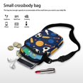 thumbnail image 7 of HELLHERO Football and Basketball Patterns with Zipper Crossbody Bag 4.33x1.97x7.09 for Adults Polyester, 7 of 7