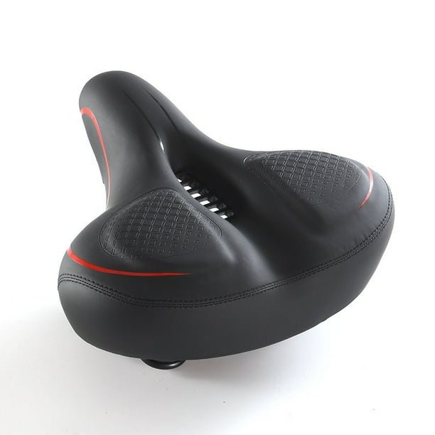 Asiento de bicicleta de gran tamaño para bicicleta, cojín de asiento cómodo, Compatible con bicicletas de carretera o estáticas, sillín ancho para bicicleta