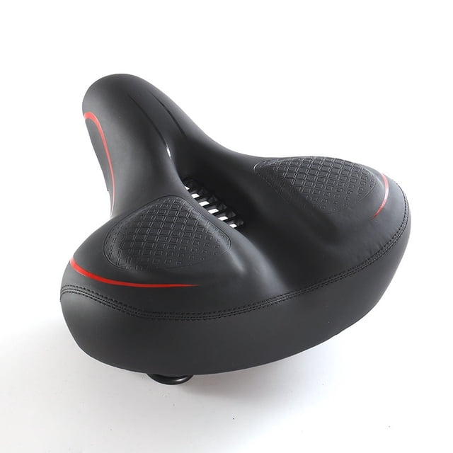 Asiento de bicicleta de gran tamaño para bicicleta, cojín de asiento cómodo, Compatible con bicicletas de carretera o estáticas, sillín ancho para bicicleta