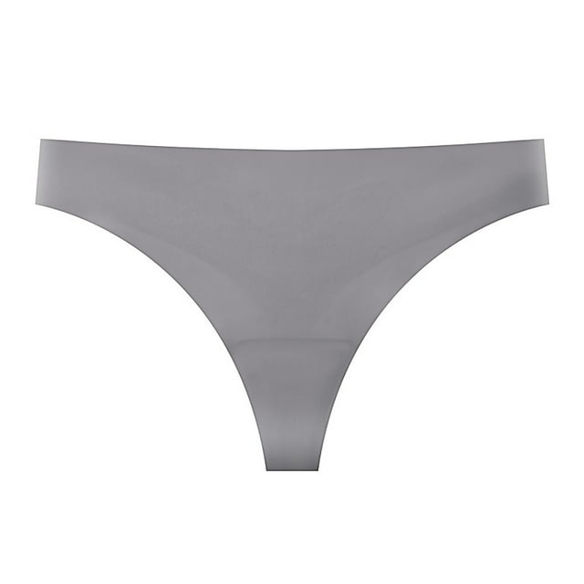 Culottes pour Femmes Sans Coutures en Soie Glacée, Bikini, sous-Vêtements Taille Basse, Confortables et Respirants, String pour Filles, Design d'Entrejambe à Fond Pur