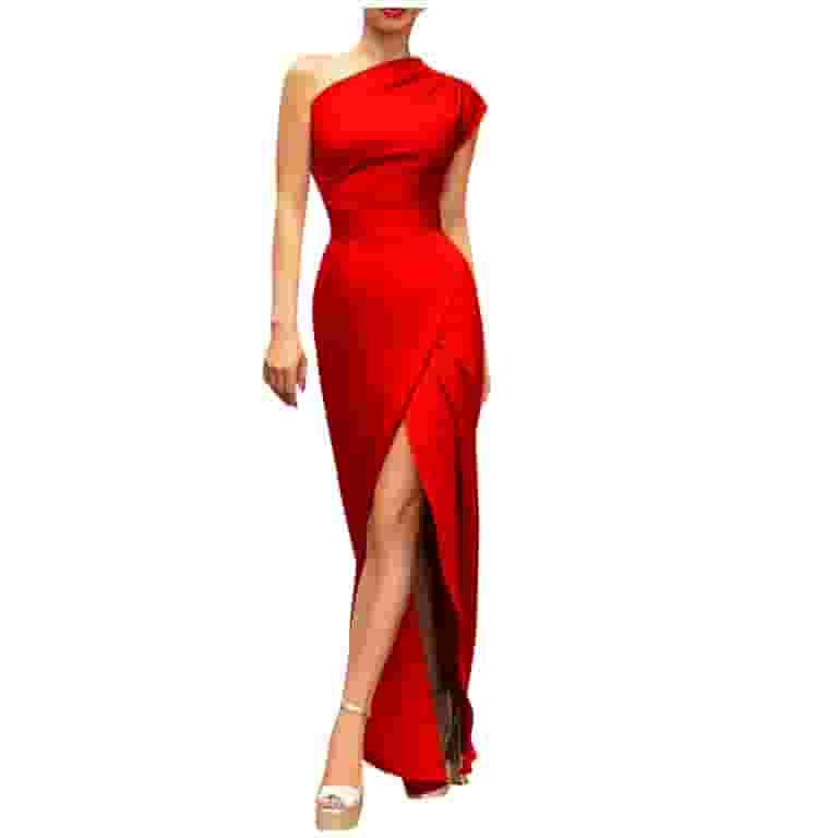 Elegant Formal Solid Asymmetrical Solid Color One Shoulder Irregular Dress Dresses(7 Colors) Elegant Formal Solid Asymmetrical Solid Color One Shoulder Irregular Dress Dresses(7 Colors)