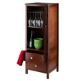 thumbnail image 2 of Winsome Wood Brooke Jelly 2-Drawer Cupboard, Walnut Finish, 2 of 3
