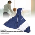 thumbnail image 3 of Poncho Reflective Rain Poncho Nylon Windproof Rainproof Lightweight Rain Cape with Drawstring Hood, 3 of 7