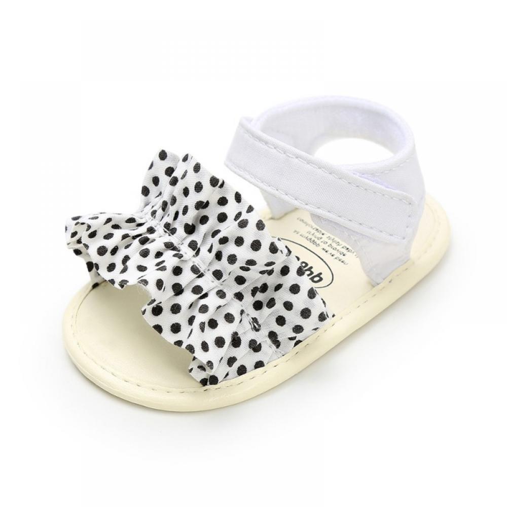 Summark Infant Baby Girls Soft Sole Summer Sparkle Sandals Flower Shoes Bowknot Candy Princess Dress Flats Crib Shoes - image 3 of 7