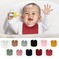 thumbnail image 5 of EUBUY Baby Lace Bibs Drool Bibs Saliva Towel Newborn Teething Infant Dirt Resistant Soft Bibs Baby Cloth Clean Water Absorption Bibs Complementary Food Baby Drool Eating Feeding Red, 5 of 8