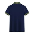 thumbnail image 5 of Yiliang Mens Trendy flexible EcoSmart Polo Shirt Moisture Wricking Top for Gym or Office, 5 of 6