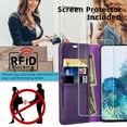 thumbnail image 3 of MONASAY iPhone 14 Pro 5G Case,iPhone 14 Pro Pro Wallet Case, [Glass Screen Protector] Flip Folio Leather Cell Phone Cover with Credit Card Holder for Apple iPhone 14 Pro, 3 of 9