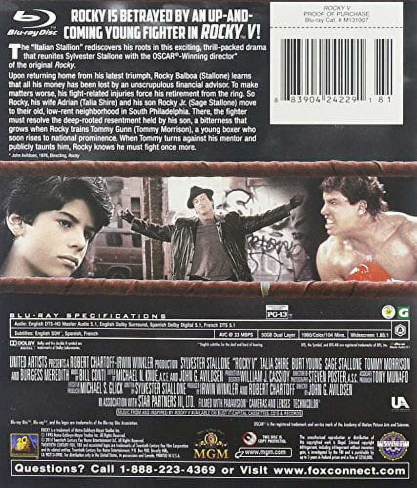 Rocky V (RPKG/BD) (Blu-ray New Box Art) [Blu-ray] - Walmart.com