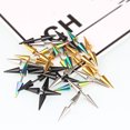 thumbnail image 2 of 1Pc Men Boys Titanium Steel Spike Stud Earring Punk Rock Piercing Stud Steel Rivets Earring, 2 of 9