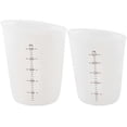 thumbnail image 1 of tazas de silicona de resina de 250/500 ml, taza medidora de escala precisa, transparente y graduada, 1 of 5