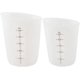 thumbnail image 1 of tazas de silicona de resina de 250/500 ml, taza medidora de escala precisa, transparente y graduada, 1 of 5