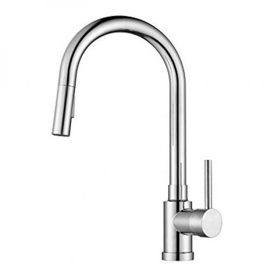 Dubeta Single Handle Pull Down Kichen Faucet Modern Com