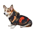 thumbnail image 7 of Honeii Fiery Floral Pattern Print Small Dog Hoodies Pet Hooded Sweatshirts Fall Winter Puppy Cat Sweaters Warm Clothes for Small Dogs Outfits Costume-X-Large, 7 of 7