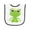 White and Black, variant on Inktastic Cute Frog, Green Frog, Frog Princess, Crown Baby Terry Cloth Bib