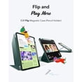 thumbnail image 3 of Funda ESR para iPad Air M3/M2 de 13 pulgadas con soporte para lápices, color verde, 3 of 9