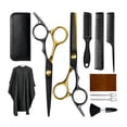thumbnail image 1 of Kit Tijeras Barbero 11 Piezas Acero Inoxidable Modelo Negro Con Estuche, 1 of 4