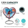 thumbnail image 2 of SABURIAL Ice Hockey Urn - Heart Shape Urn For Human Ashes - Memorial Burial Urns For Ash - Funeral Cremation Urns For Male & Female Ash - 8 Inch - Large With Velvet Bag, 2 of 7