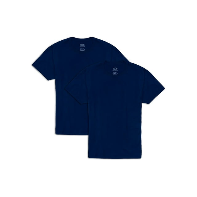 Camiseta Fruit of the Loom Eversoft Cotton para hombre azul marino XL