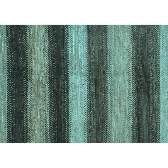 Ahgly Company Indoor Rectangle Oriental Light Blue Modern Area Rugs, 5' x 8'