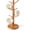 Large-Acacia Wood Base, variant on Acacia  Mug Tree, Marble Base | Coffee Mug Tree for Counter, Mug Holder Tree with 6 Hooks for Kitchen Coffee Bar, Mug Organize,Weighted Base,Non-Slip Pads