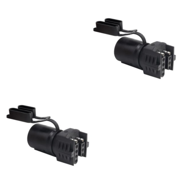 VONKY RV Traction Connector Ultimate Trailer Wire Solution Ships Dust Prevention Suitable For Most Trailers Cars RVs black 2Set
