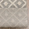 thumbnail image 3 of Well Woven Custom Size Runner - Choose Your Length - Ainsley Ivory Diamond Trellis Geometric Tribal - 31 Inches Wide x 13 Feet Long Runner (31" x 13' Runner) Rug, 3 of 5