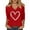 Red-E, variant on Shadoumai Valentines Shirts for Women Plus Size Cute 3/4 Sleeve Funny Graphic Tee Shirt Heart Shaped Fashion Casual Clothes Tops