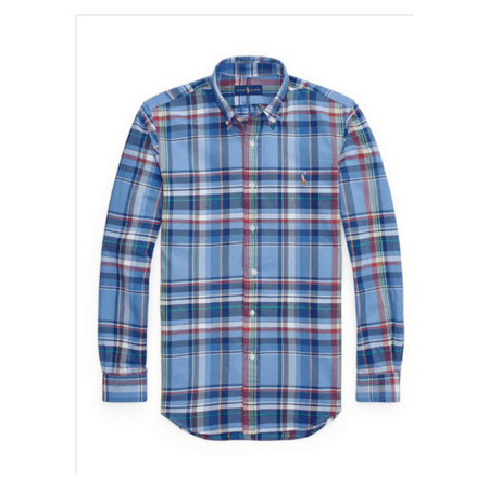 $98.50 Ralph Lauren Men's, Long Sleeve Oxford Plaid Shirt, Multi, S