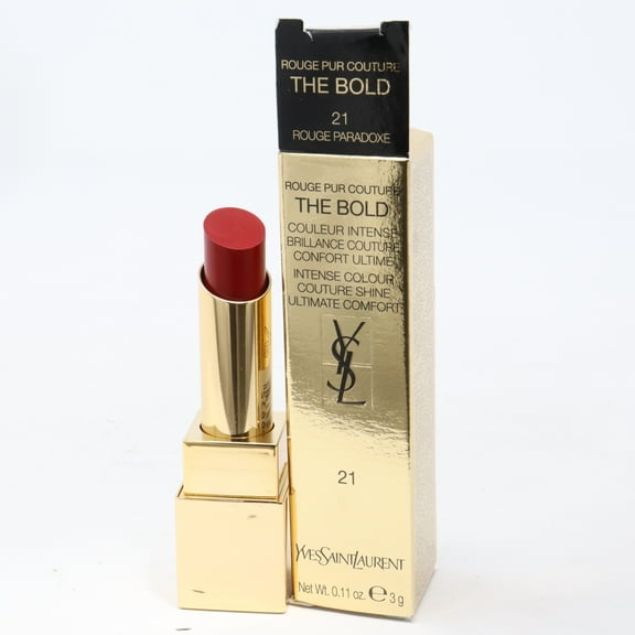 Yves Saint Laurent 279295 0.11 oz Rouge Pur Couture The Bold Lipstick for Womens, No.21 Rouge Paradoxe